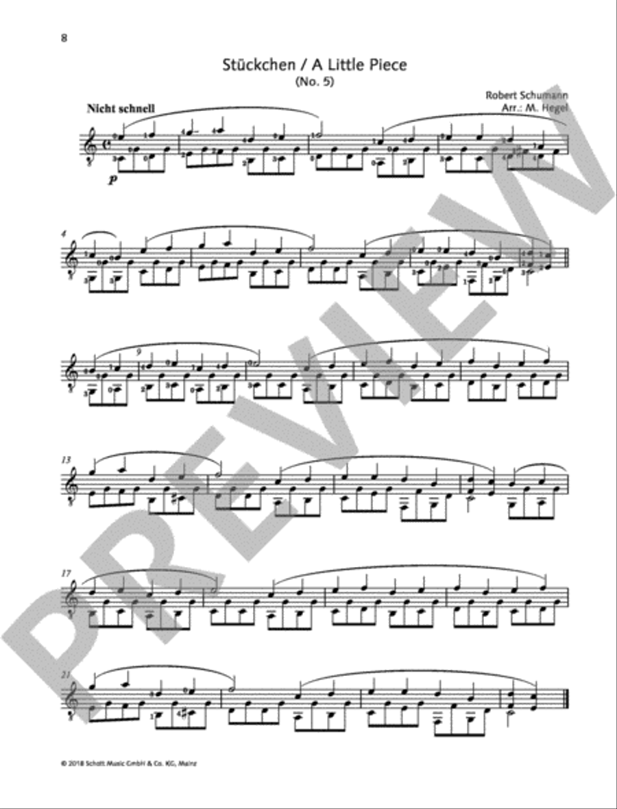 Schumann for Guitar Schumann for Guitar Acoustic Guitar scores gallery preview page 5