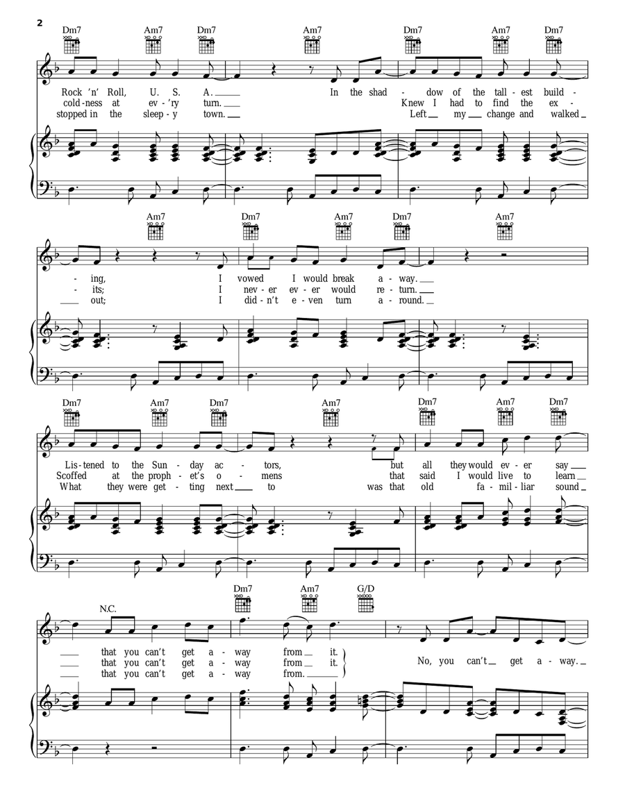 Can't Get Away Acoustic Guitar scores gallery preview page 2