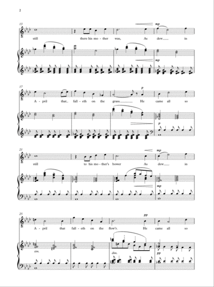I sing of a maiden High Voice scores gallery preview page 2