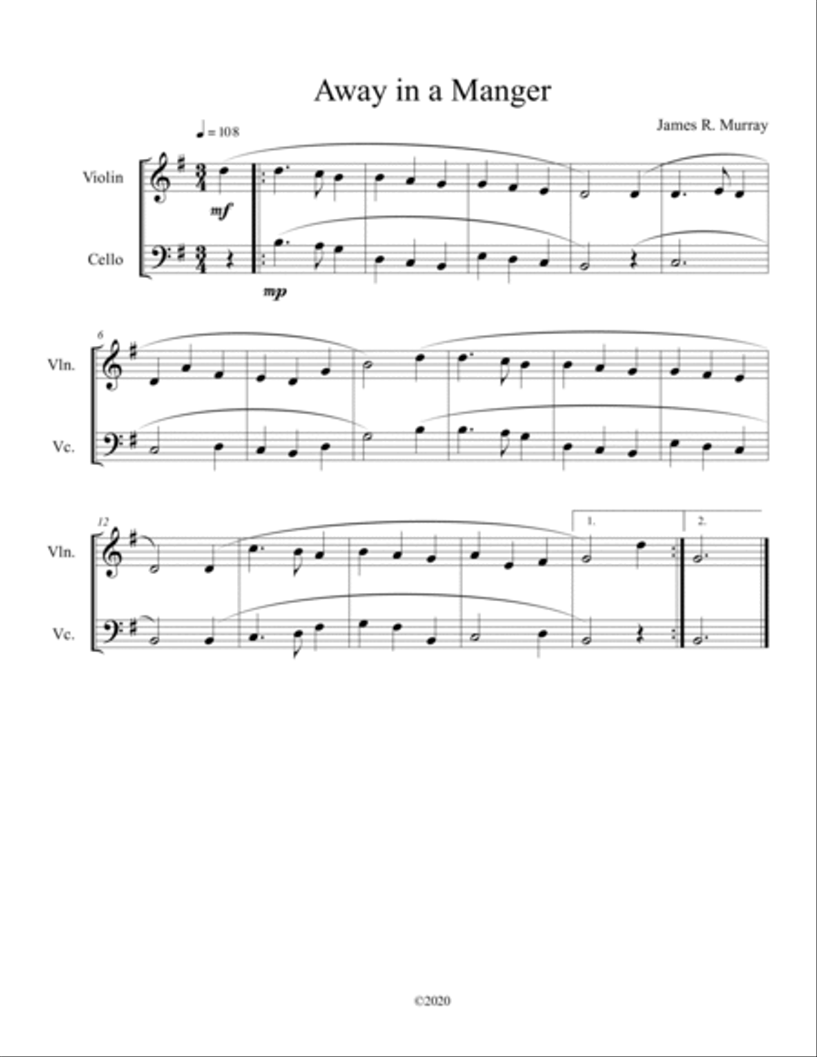 50 Christmas Duets for Violin and Cello 50 Christmas Duets for Violin and Cello String Duet scores gallery preview page 6