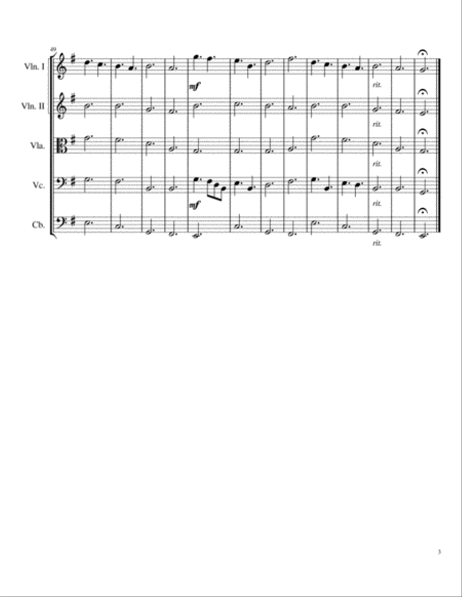 Goodbye String Orchestra scores gallery preview page 4