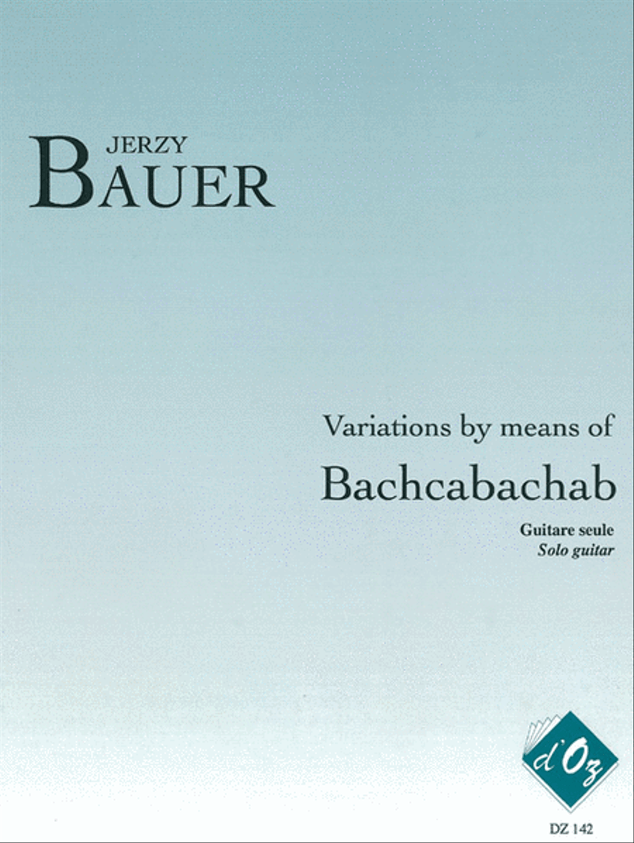 Variations by means of Bachcabachab Classical Guitar scores gallery preview page 1