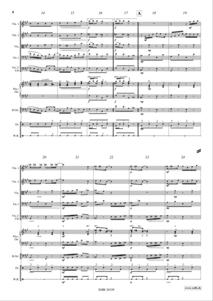 Gladiolus Rag String Quintet scores gallery preview page 4