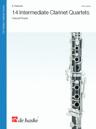 Book cover for 14 Intermediate Clarinet Quartets