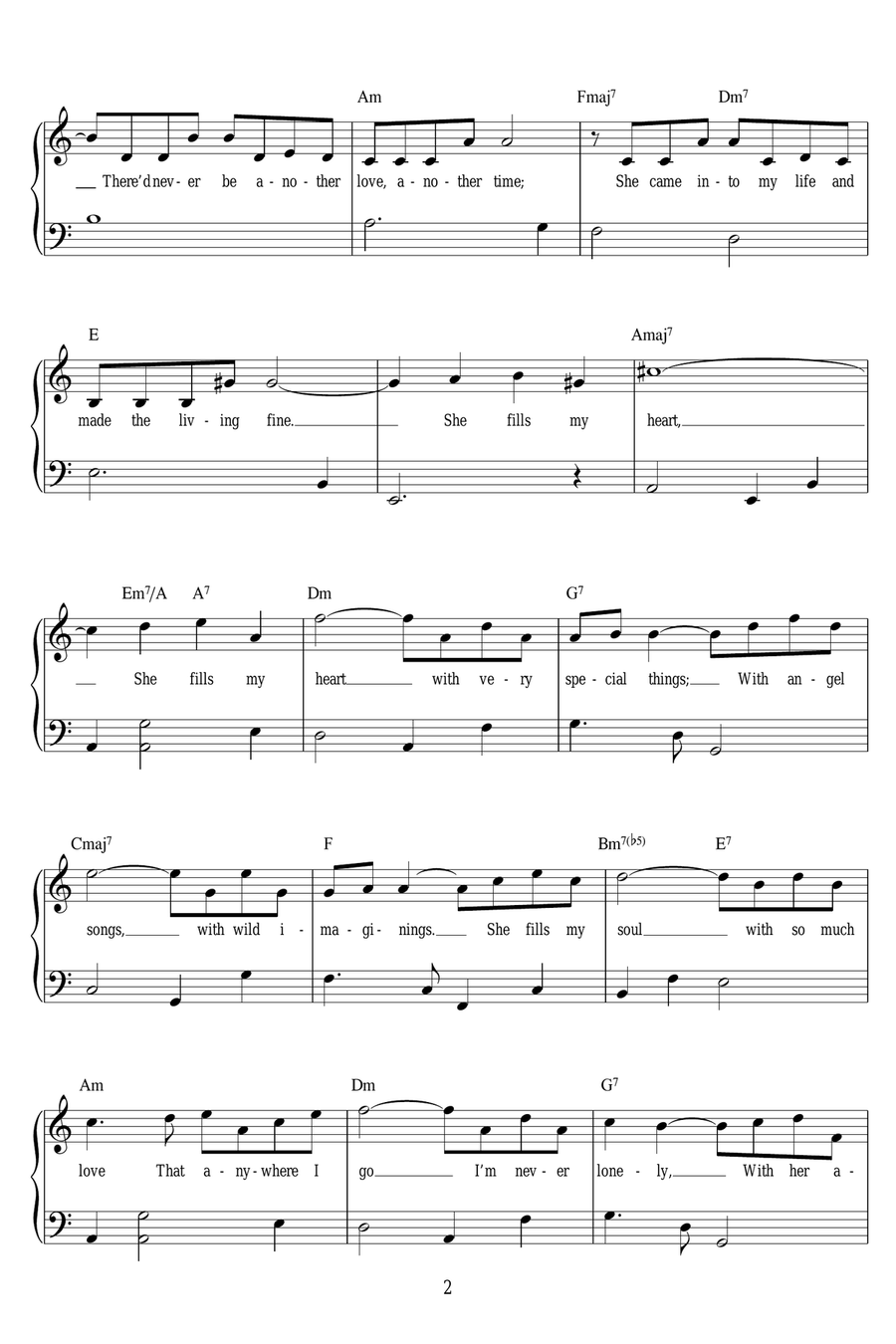 Where Do I Begin Piano Solo scores gallery preview page 2