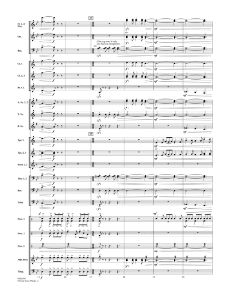Of Gale Force Winds - Conductor Score (Full Score)