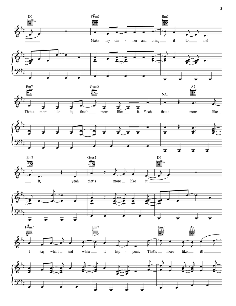 That's More Like It That's More Like It Piano, Vocal, Guitar scores gallery preview page 3