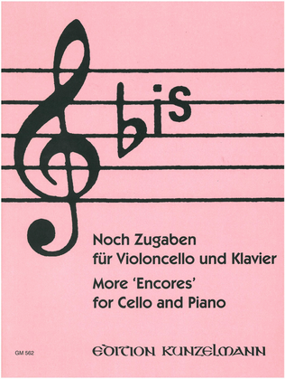 Book cover for Encores for cello and piano