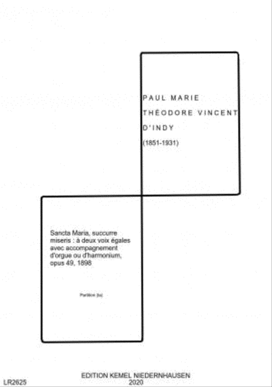 Sancta Maria, succurre miseris Organ Accompaniment scores gallery preview page 1