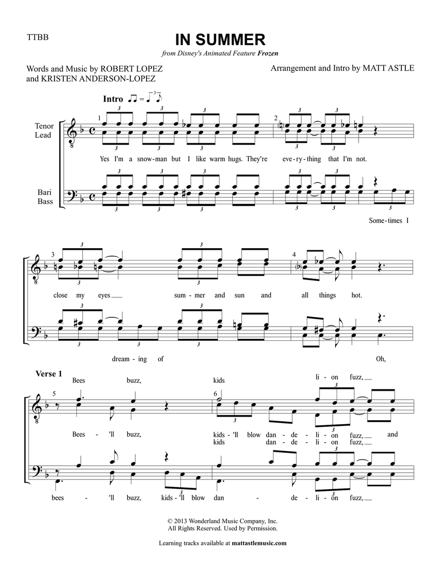 In Summer TTBB scores gallery preview page 2
