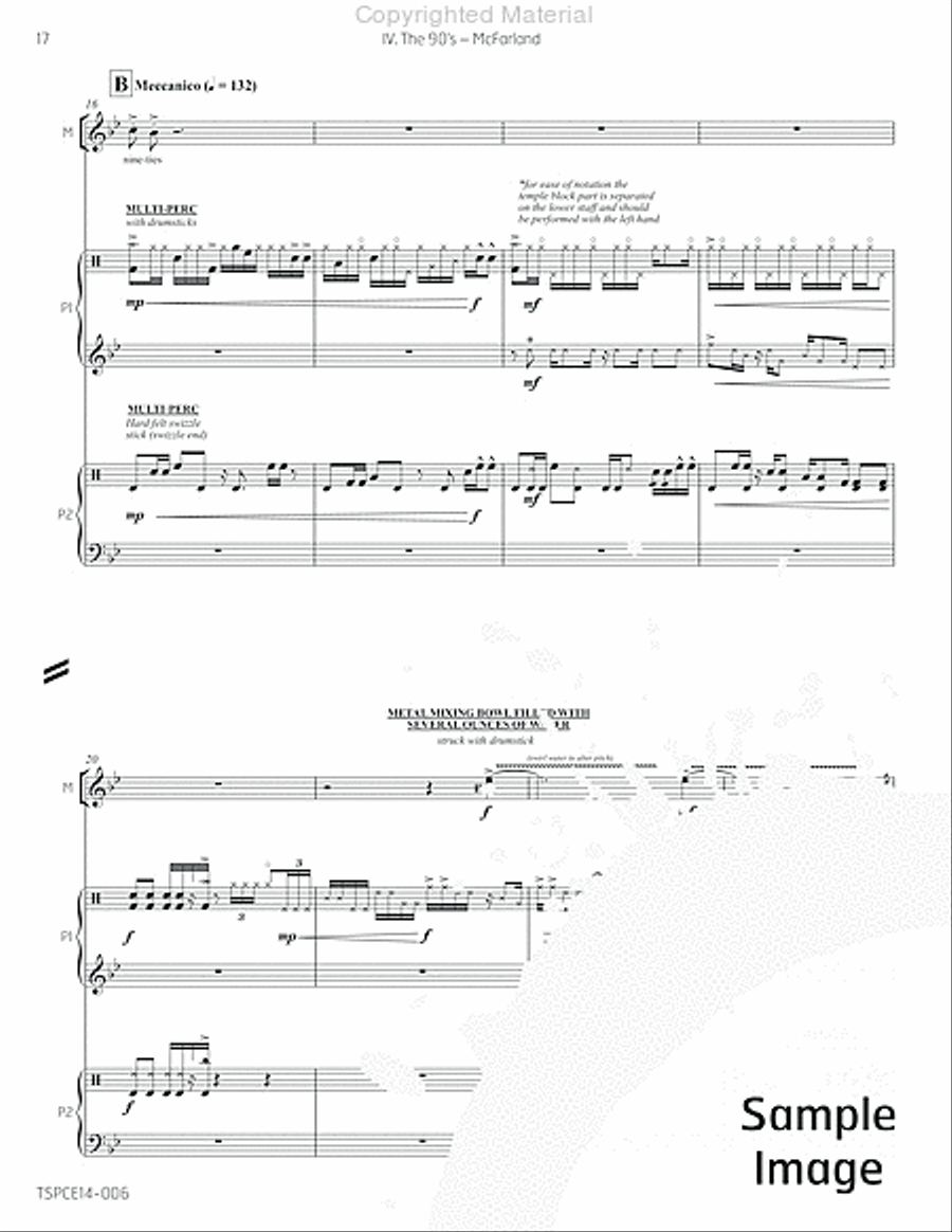5 Songs in the Age of Stupidity Percussion Ensemble scores gallery preview page 23