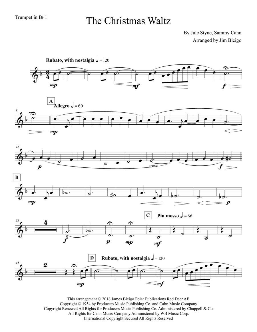 The Christmas Waltz School and Community scores gallery preview page 5