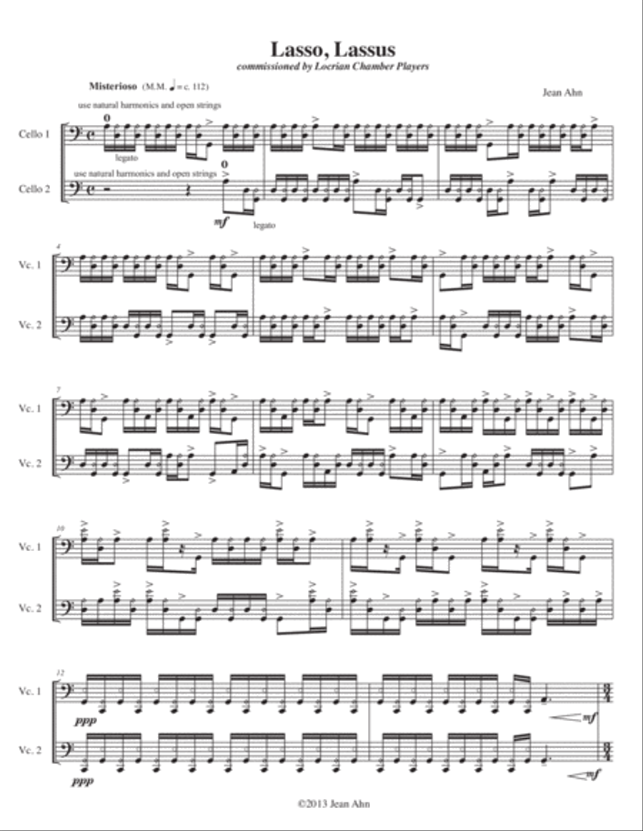Lasso, Lassus String Duet scores gallery preview page 3