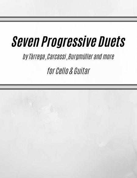 Seven Progressive Duets (for Cello and Guitar) image number null
