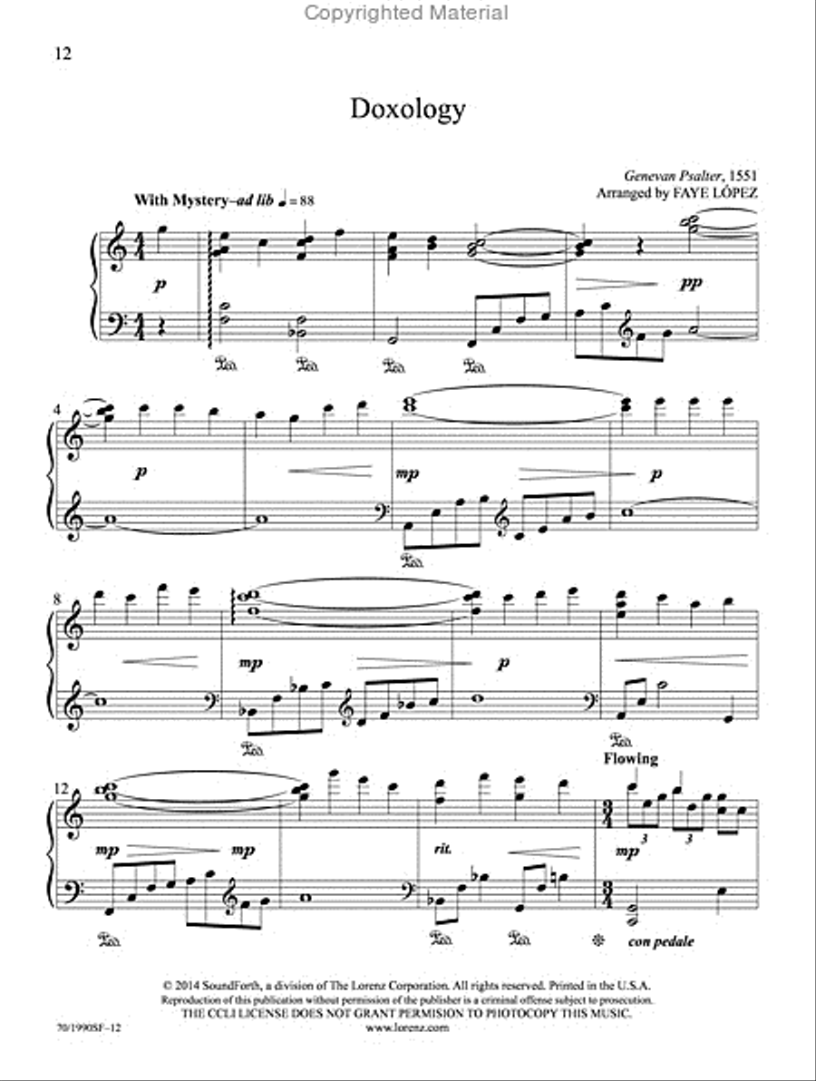 Filled with Thankfulness Piano Solo scores gallery preview page 10