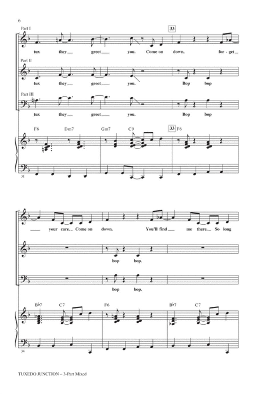 Tuxedo Junction 3-Part scores gallery preview page 4