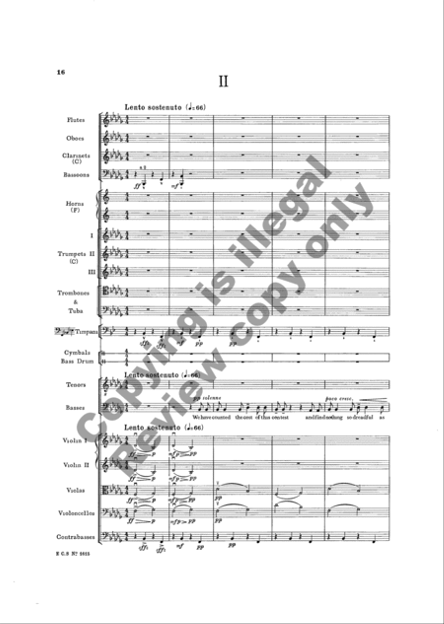 The Testament of Freedom (Additional Orchestra Score) Choir scores gallery preview page 29