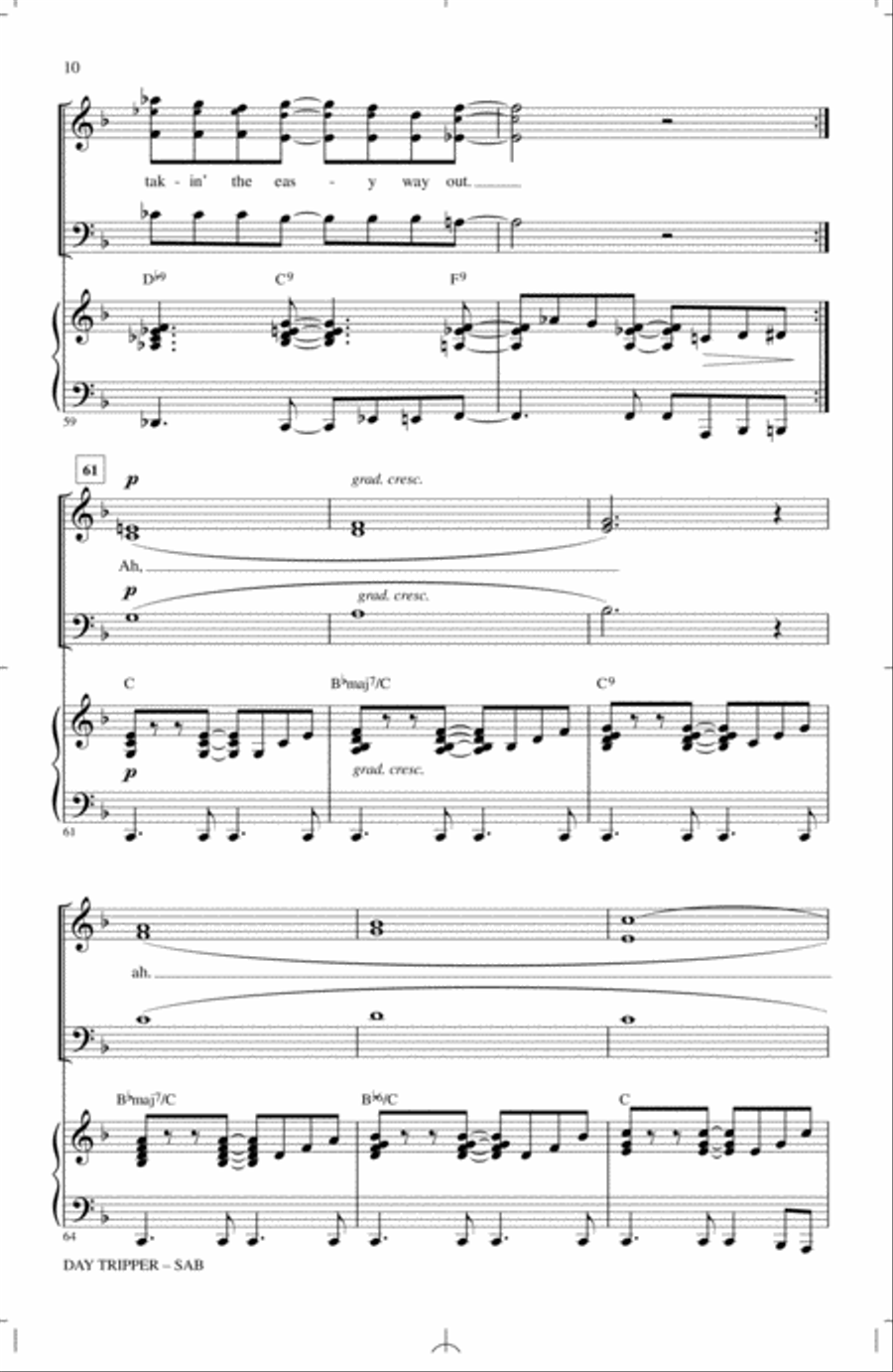 Day Tripper 3-Part scores gallery preview page 9