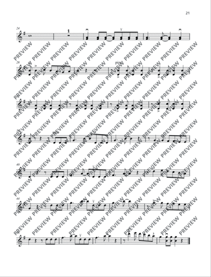 La Cucaracha Violin Solo scores gallery preview page 5