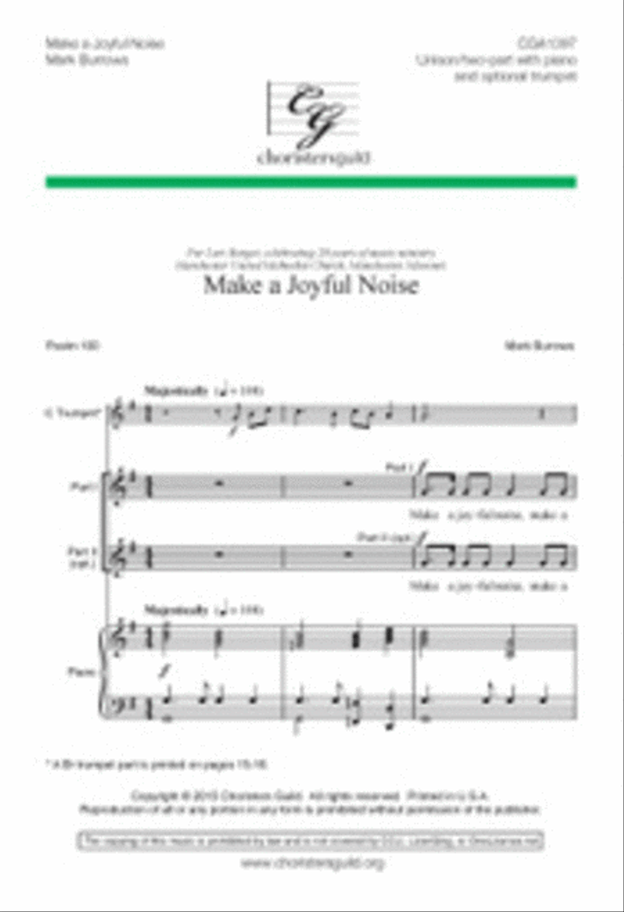 Make a Joyful Noise 2-Part scores gallery preview page 1