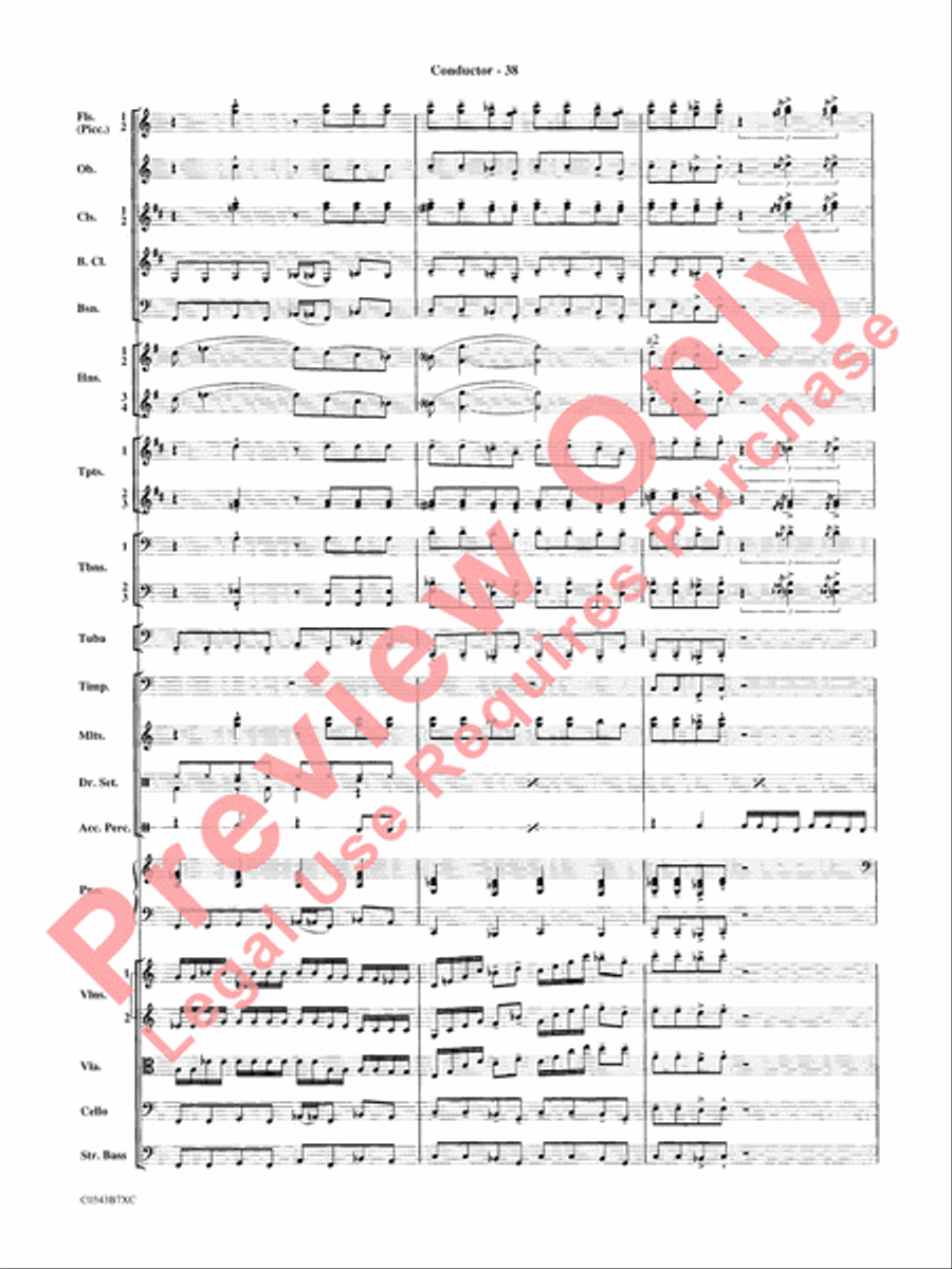 A Tribute to Henry Mancini Full Orchestra scores gallery preview page 41