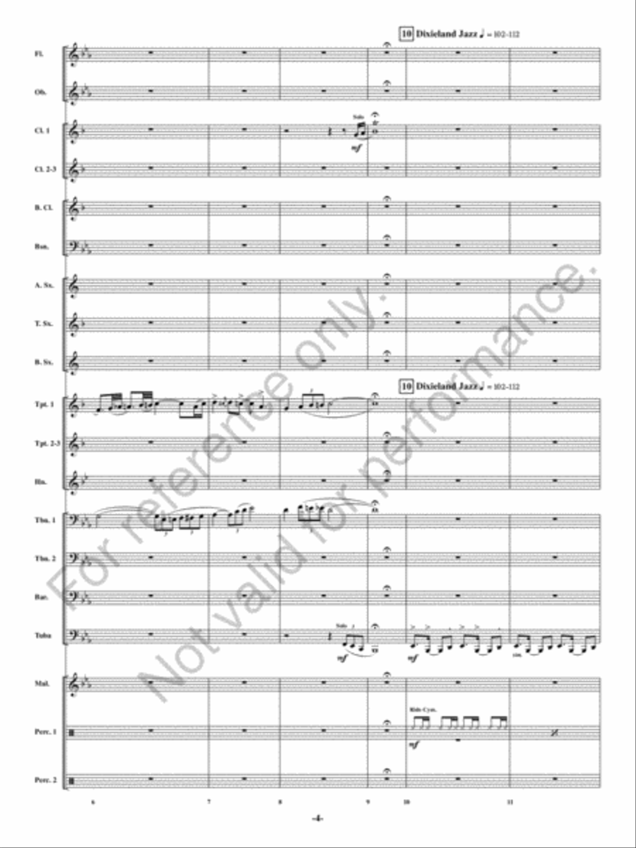When Saint Nick Comes Marching In Concert Band scores gallery preview page 3