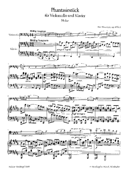 3 Pieces for Violoncello and Piano Op. 8