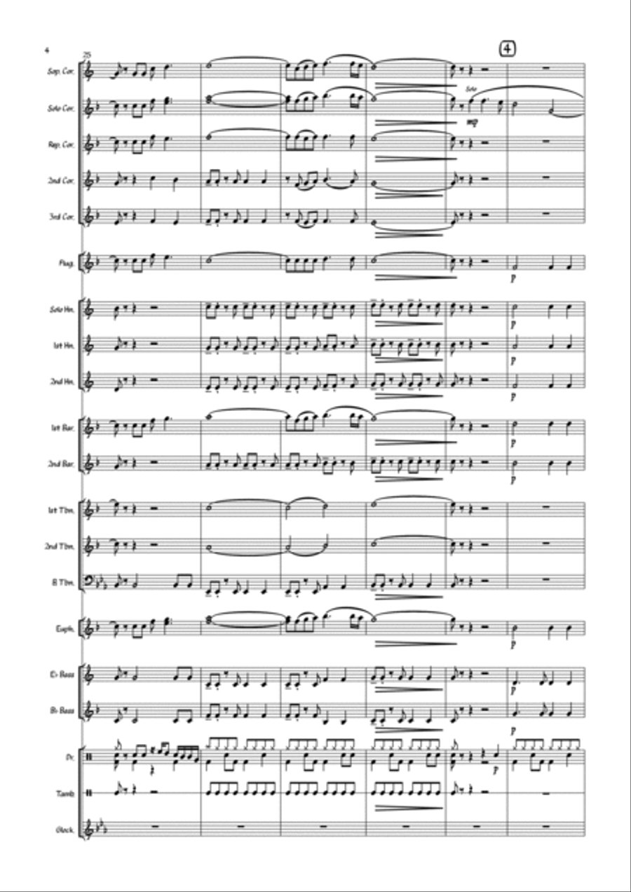 Carrickfergus - Brass Band Brass Band scores gallery preview page 6