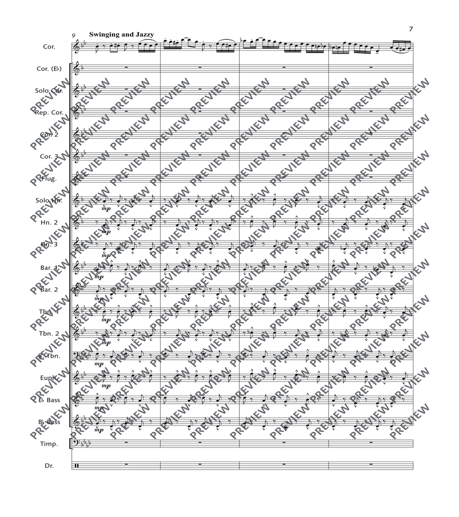 Alla Turca Jazz Alla Turca Jazz Brass Band scores gallery preview page 7