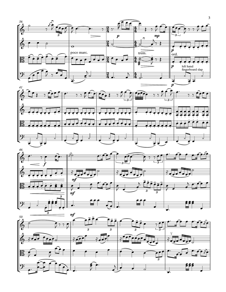 One Moment In Time One Moment In Time String Quartet scores gallery preview page 3