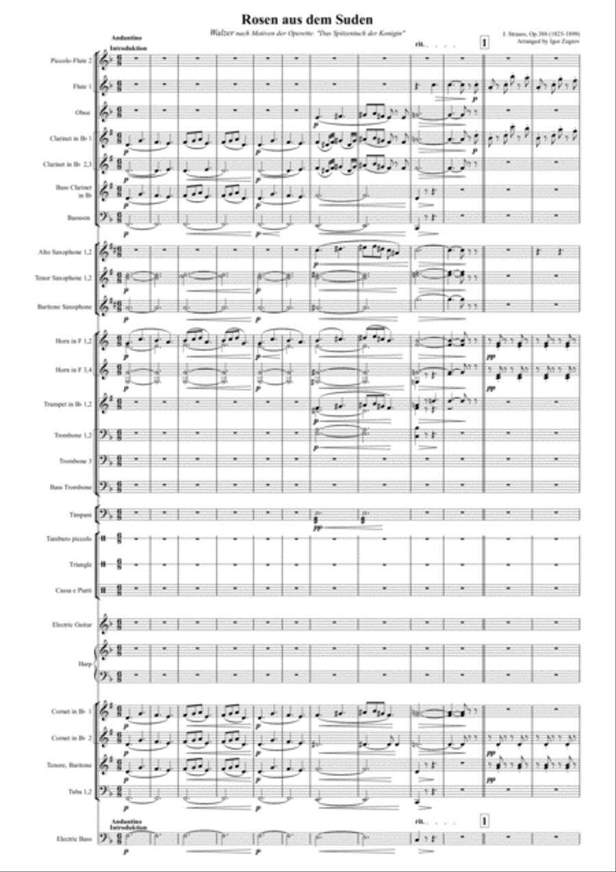 Rosen aus dem Suden Marching Band scores gallery preview page 2