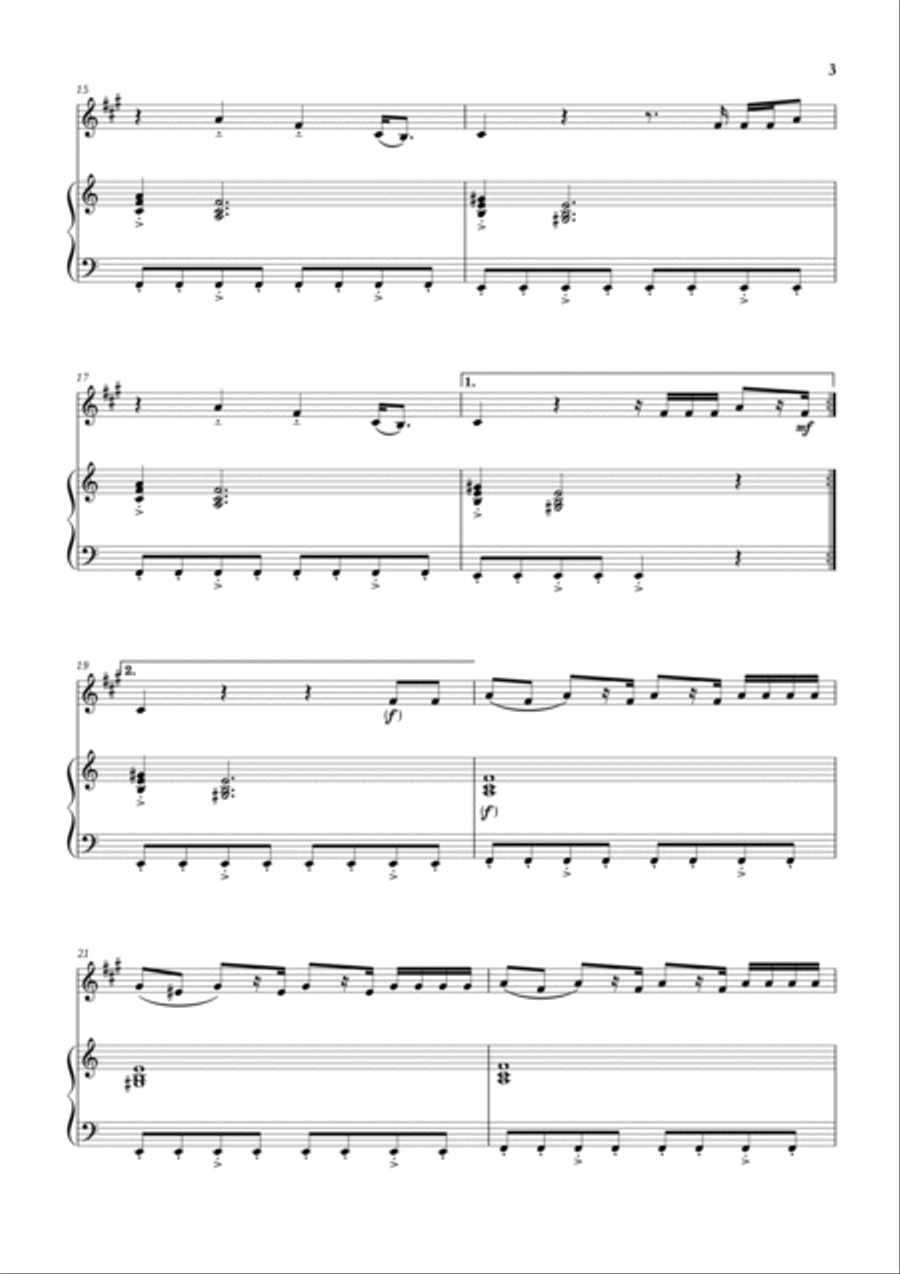 Enemy Baritone Saxophone scores gallery preview page 3