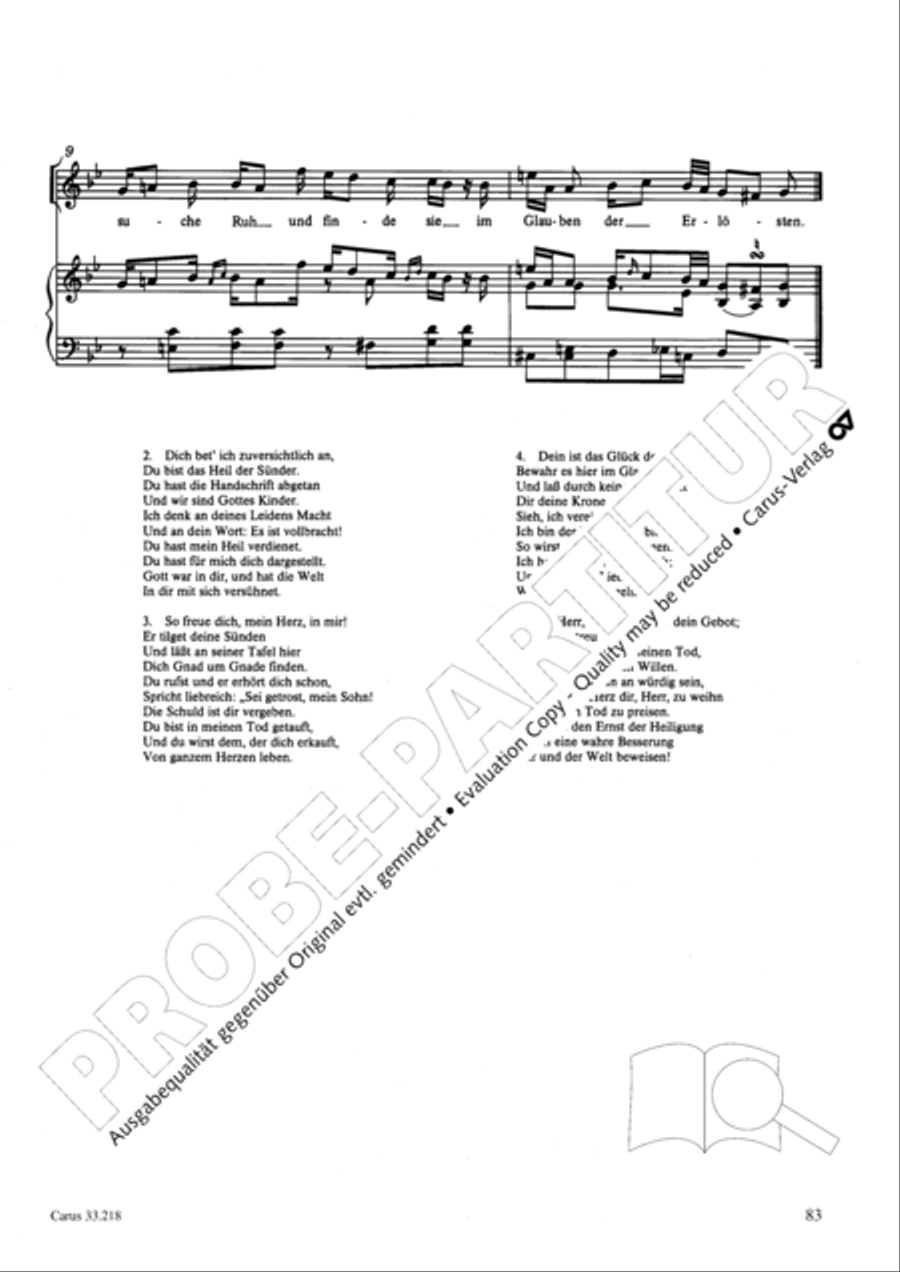 Geistliche Oden und Lieder (Gellert) Collection / Songbook scores gallery preview page 78