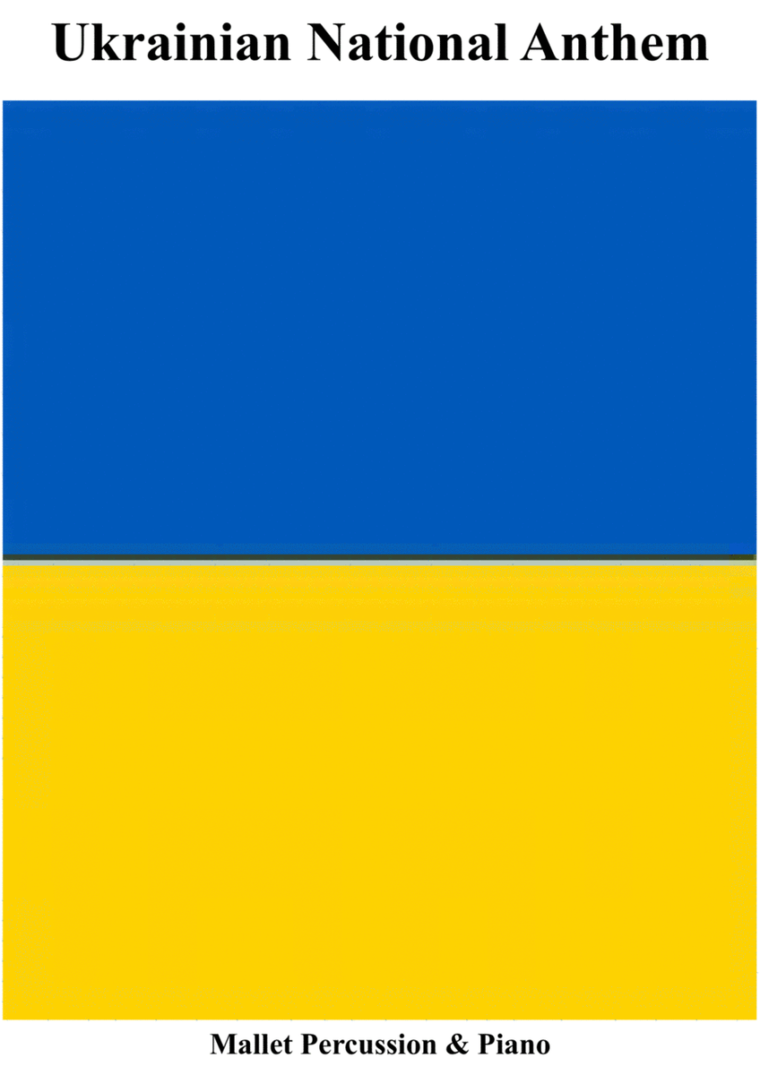 Ukrainian National Anthem for Vibraphone & Piano MFAO World National Anthem Series image number null