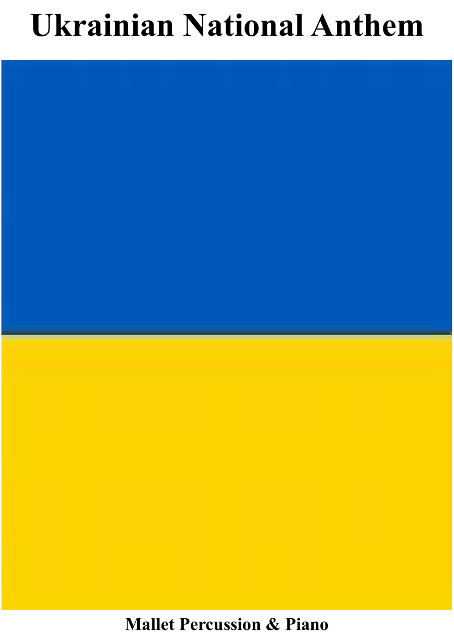 Ukrainian National Anthem for Vibraphone & Piano MFAO World National Anthem Series Small Ensemble scores gallery preview page 1