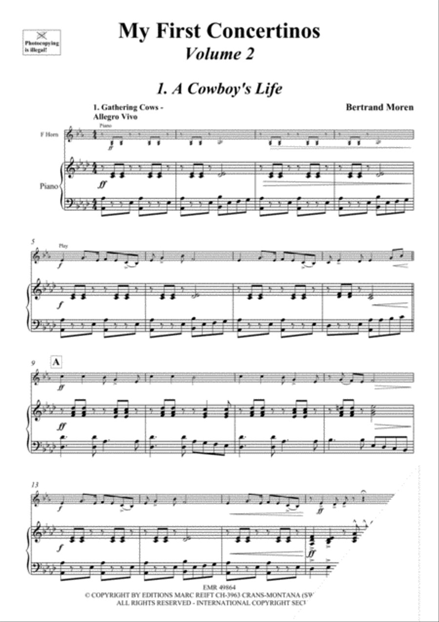 My First Concertinos Volume 2 Horn scores gallery preview page 4