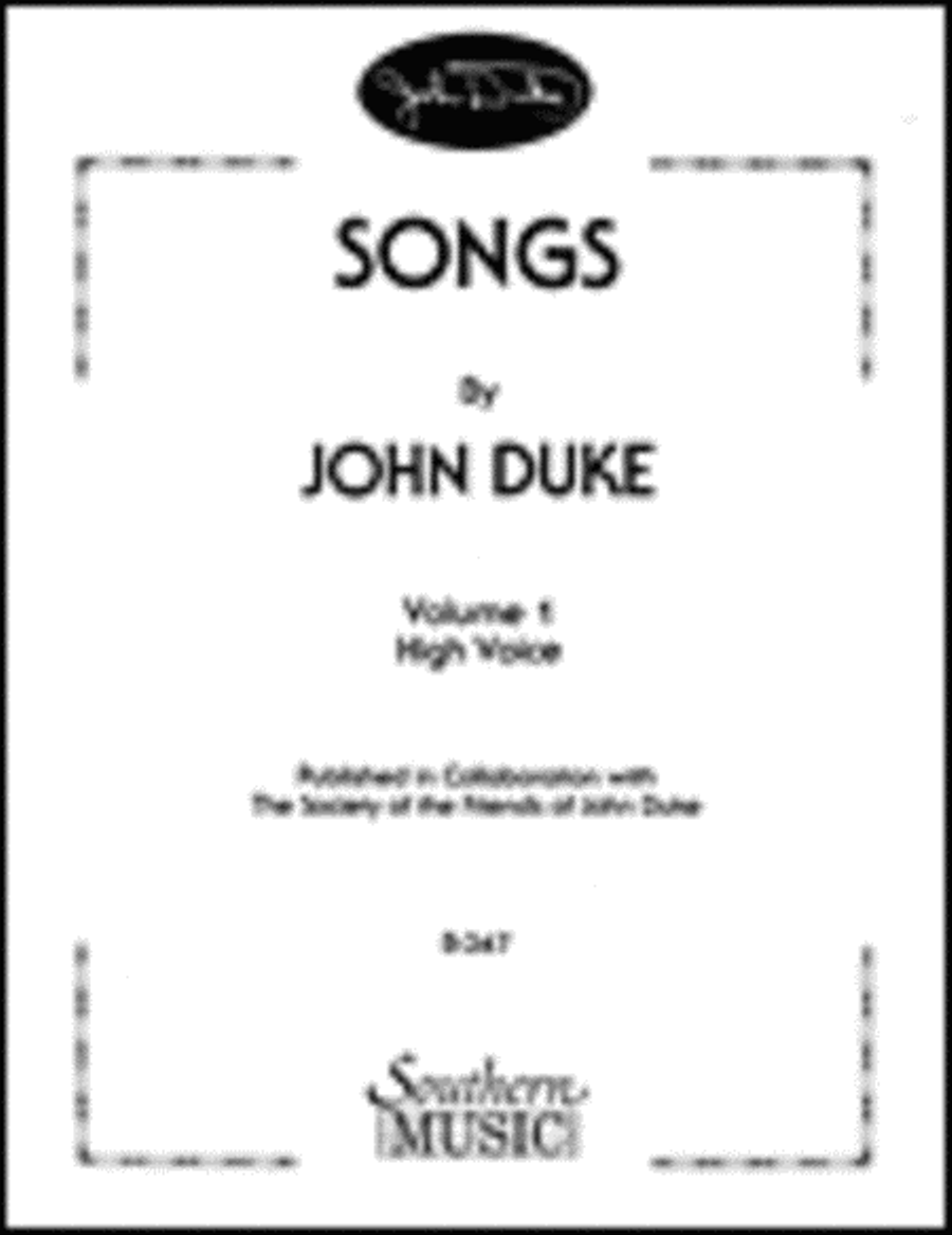 Songs By John Duke, Vol. 1 Voice scores gallery preview page 1