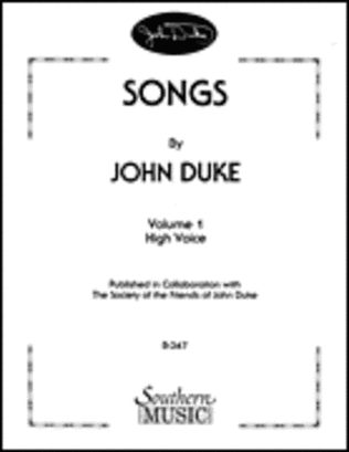 Book cover for Songs By John Duke, Vol. 1
