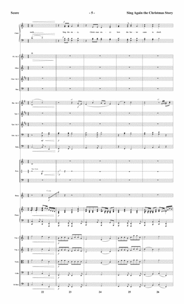 Sing Again the Christmas Story - Orchestral Score and CD with Printable Parts
