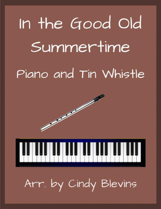 In the Good Old Summertime, Piano and Tin Whistle (D)