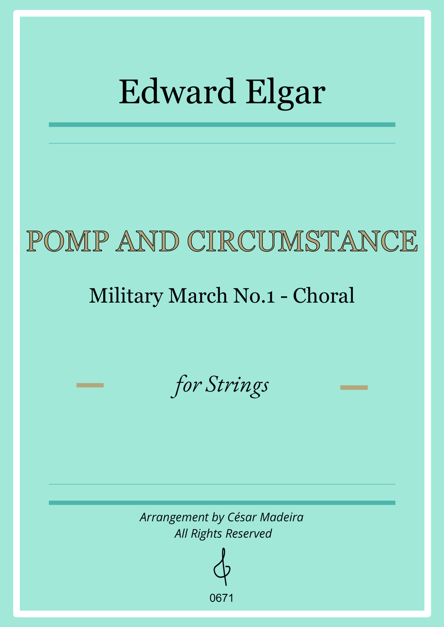 Pomp and Circumstance No.1 - String Orchestra (Individual Parts) String Orchestra scores gallery preview page 1