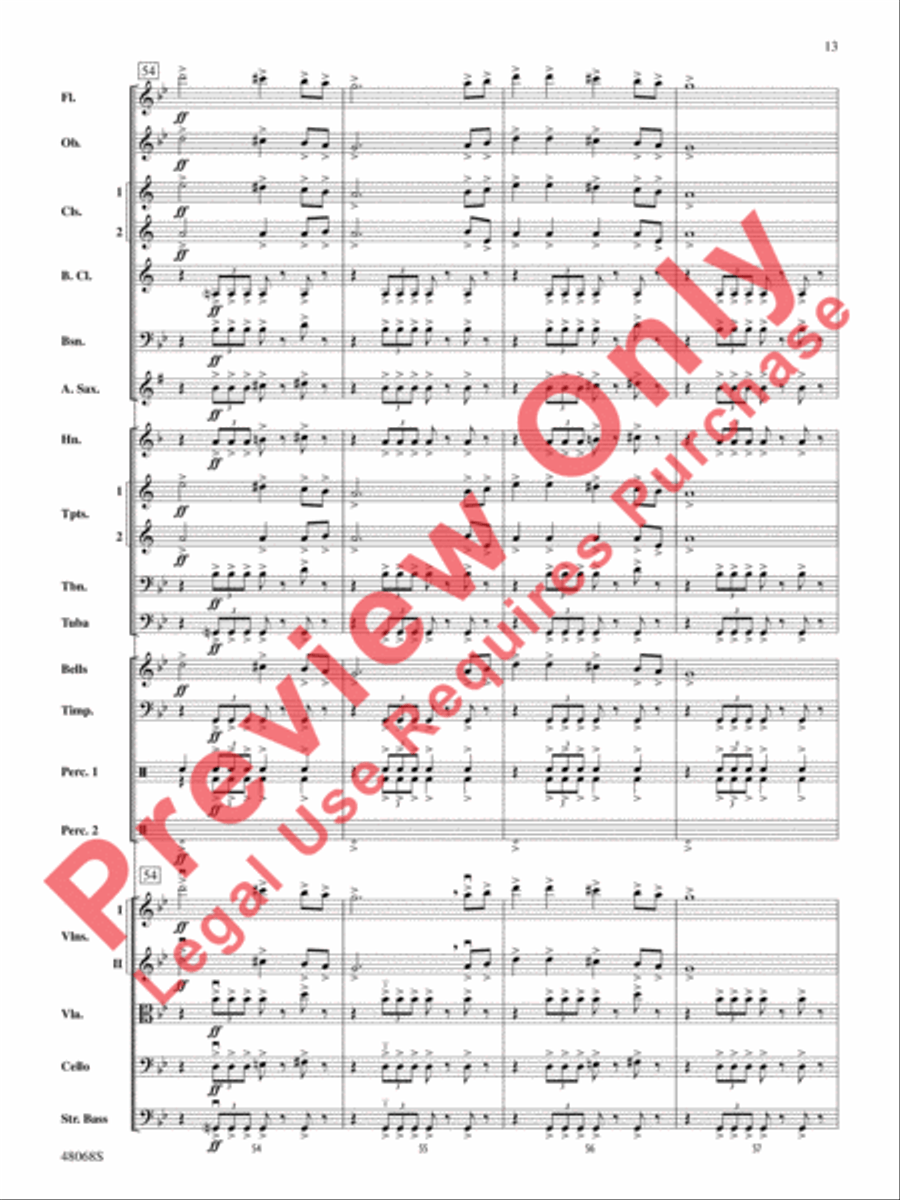 Themes from March Slav Full Orchestra scores gallery preview page 14