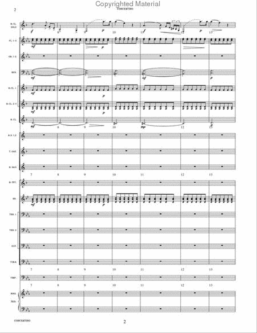 Concertino, Op. 26 Concertino, Op. 26 Concert Band scores gallery preview page 8