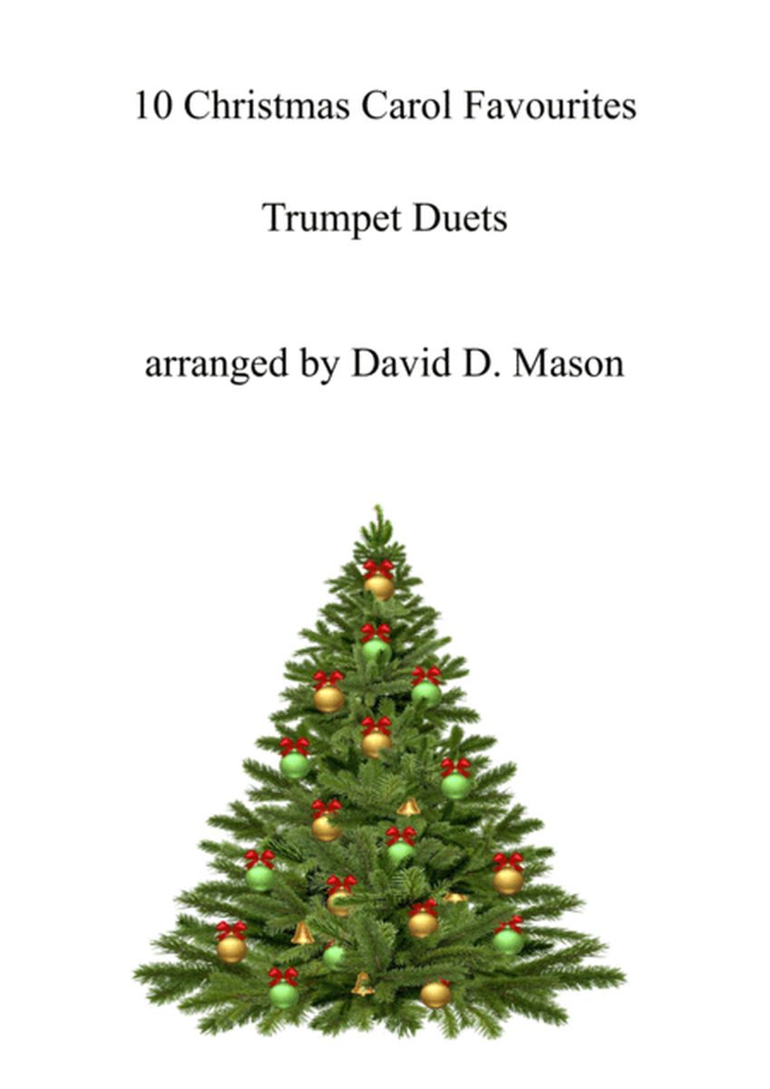 10 Christmas Carol Favourites for Trumpet Duet with Piano accompaniment image number null
