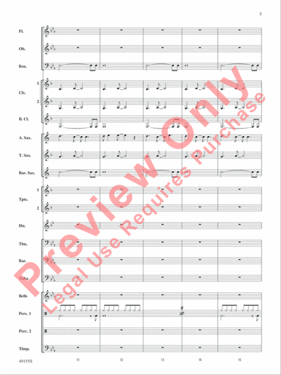 Time After Time Concert Band scores gallery preview page 6