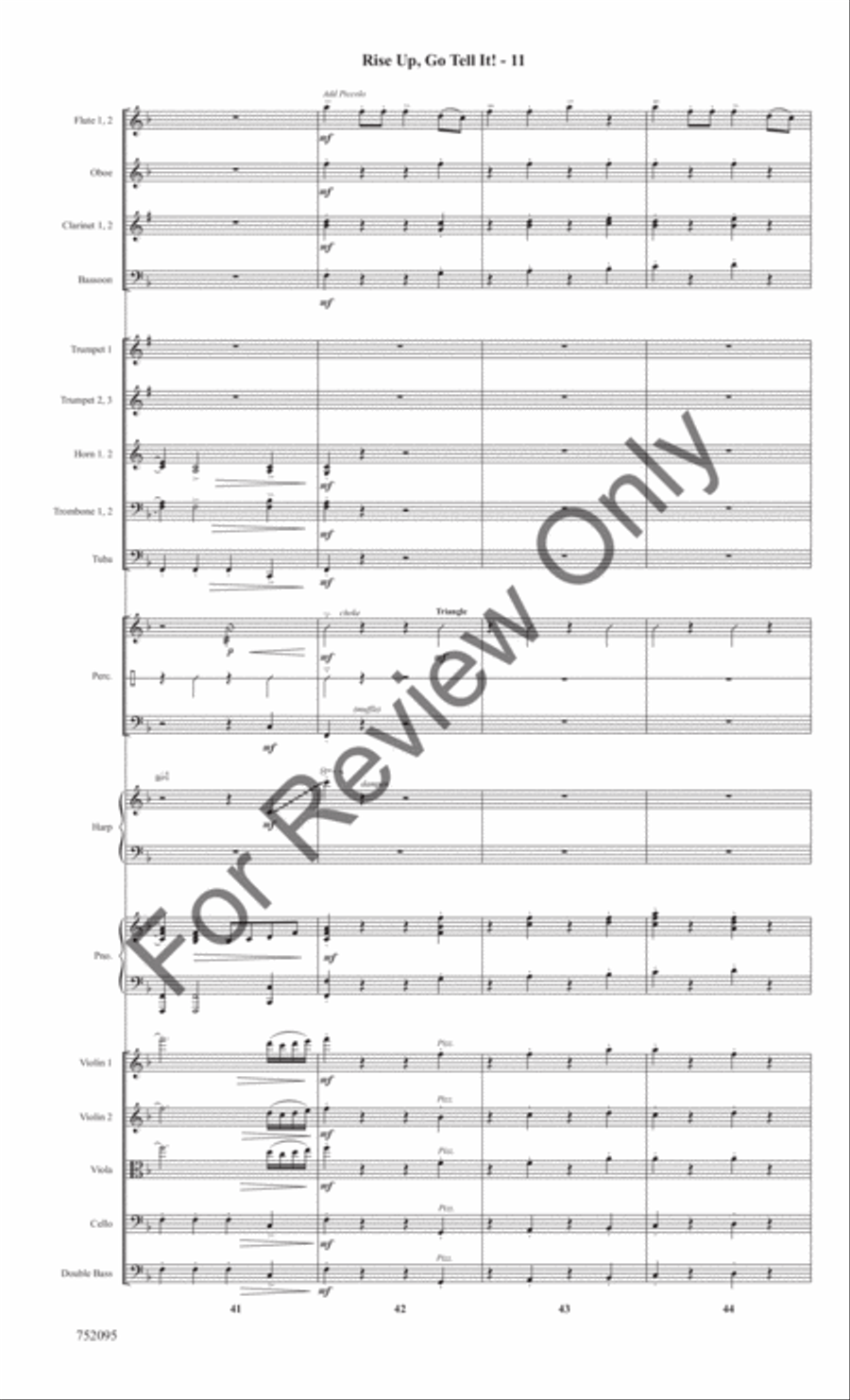 Rise Up, Go Tell It! Rise Up, Go Tell It! Full Orchestra scores gallery preview page 14
