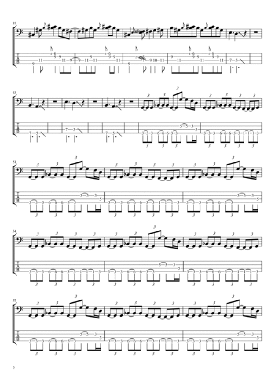 Fairies Wear Boots (interpolating Jack The Stripper) Guitar Tablature scores gallery preview page 2