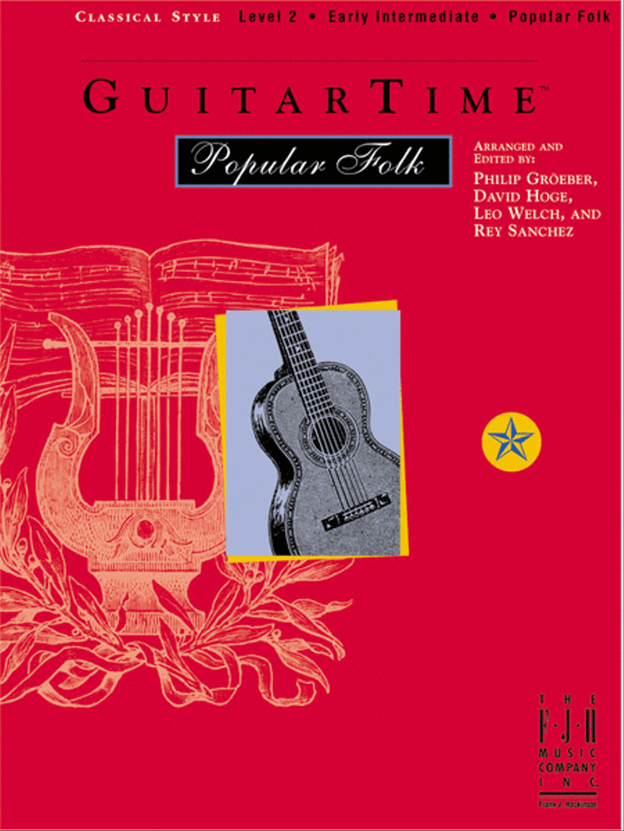GuitarTime Popular Folk, Level 2, Classical Style Acoustic Guitar scores gallery preview page 1