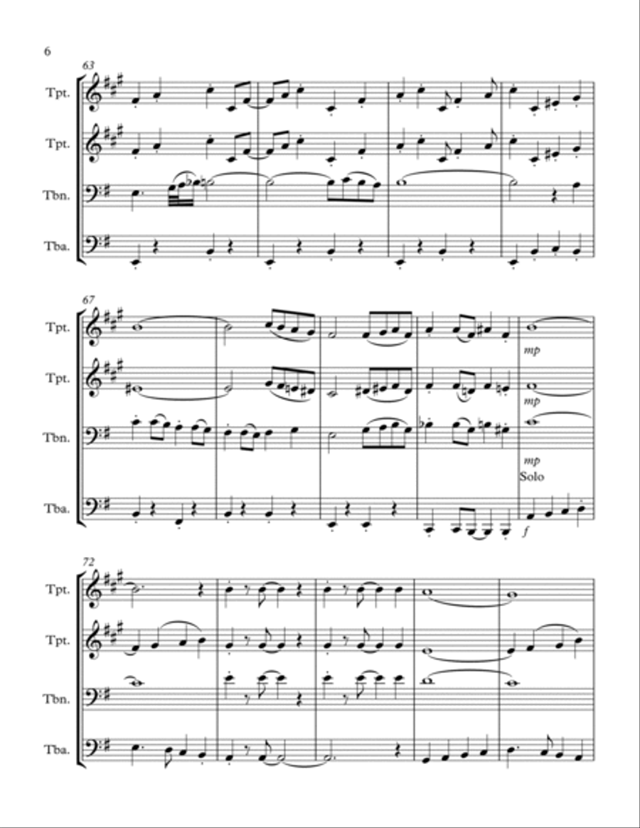 Puttin' On The Ritz Brass Ensemble scores gallery preview page 6