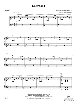 Everwood, Theme from: Piano Accompaniment